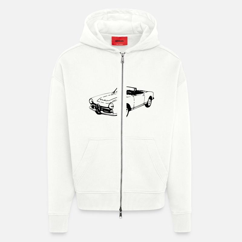 Oldtimer Cabrio (1 Col.) - Zip Hoodie - made by SPREAD - OFF WHITE