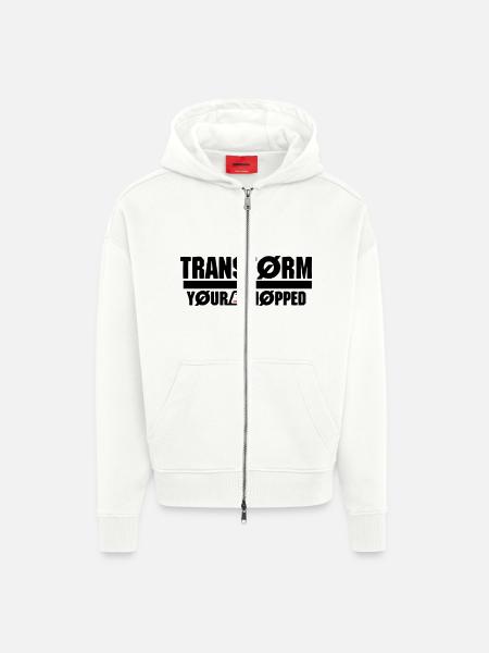 Transform - Zip Hoodie - made by SPREAD - OFF WHITE