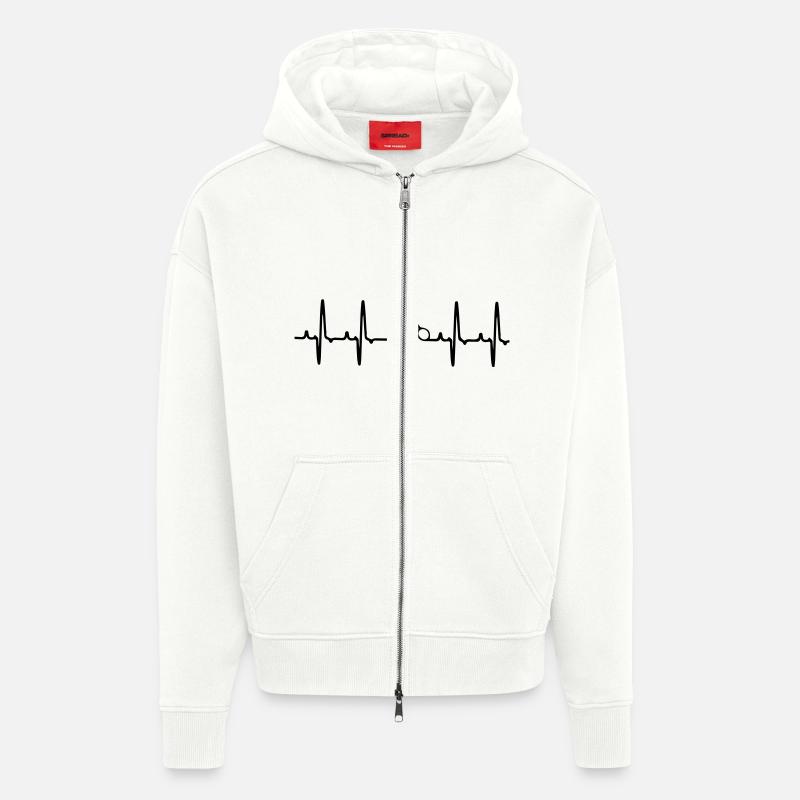 Puls Schere - Zip Hoodie - made by SPREAD - OFF WHITE