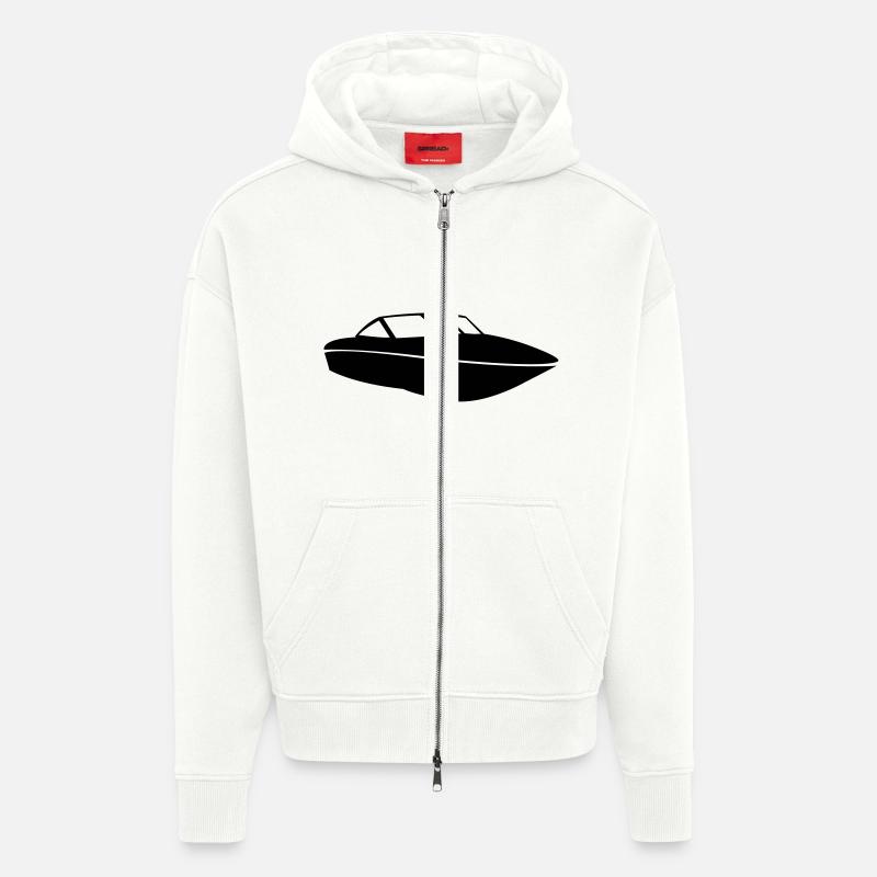 Boat eu - Zip Hoodie - made by SPREAD - OFF WHITE