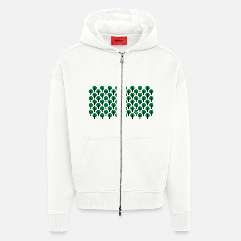 Fairytale - Rotkaeppchen - Märchen - Wolf - Quer - Zip Hoodie - made by SPREAD - OFF WHITE