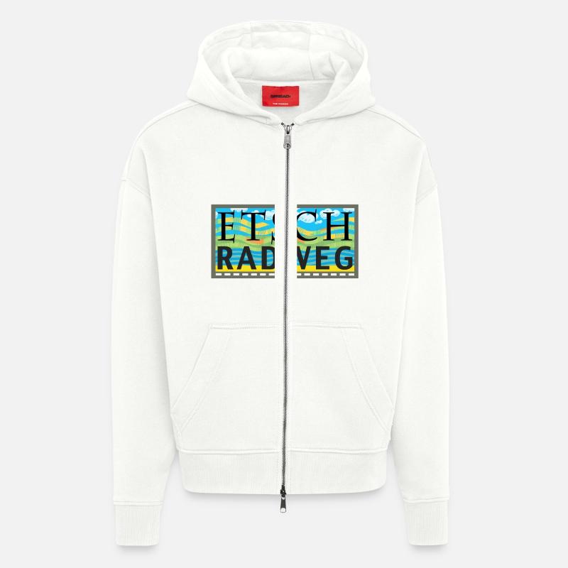 Etsch-Radweg - Zip Hoodie - made by SPREAD - OFF WHITE