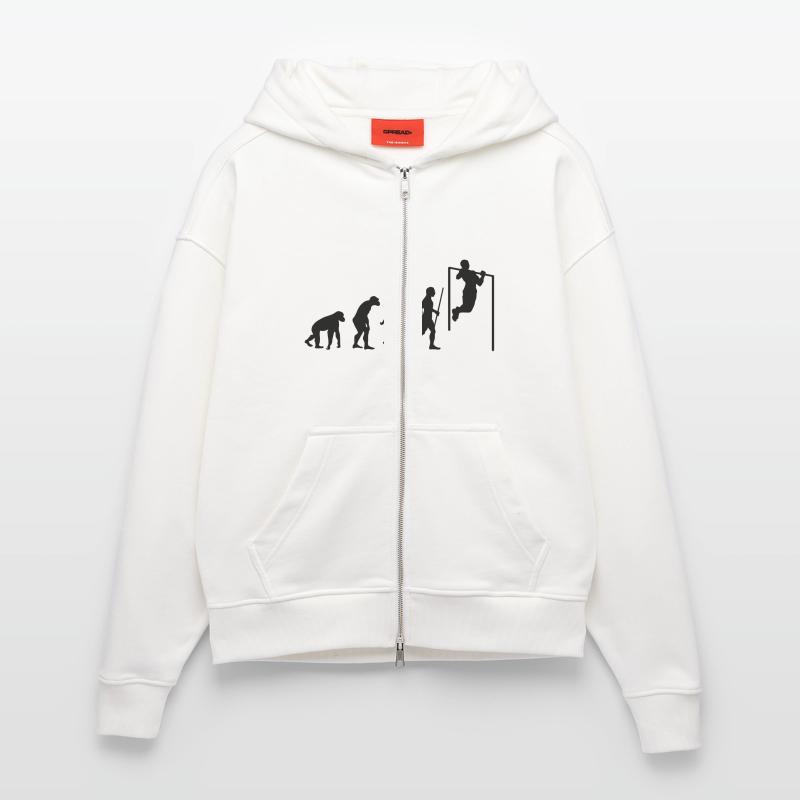 Evolution Pull Up Zip Hoodie - made by SPREAD