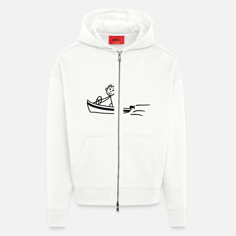 Motorboot - Boot - Zip Hoodie - made by SPREAD - OFF WHITE