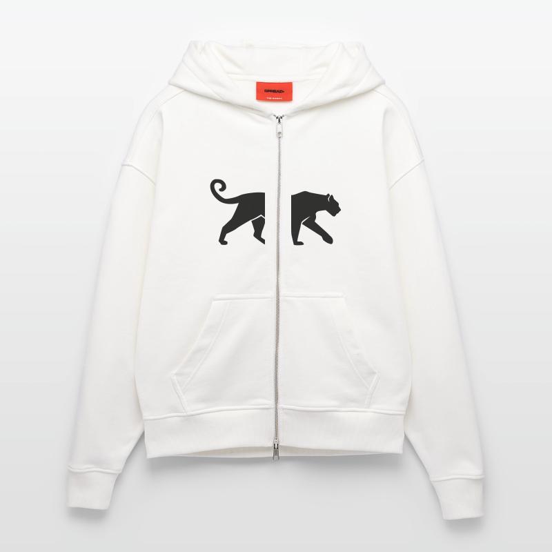 Leopard Zip Hoodie - made by SPREAD