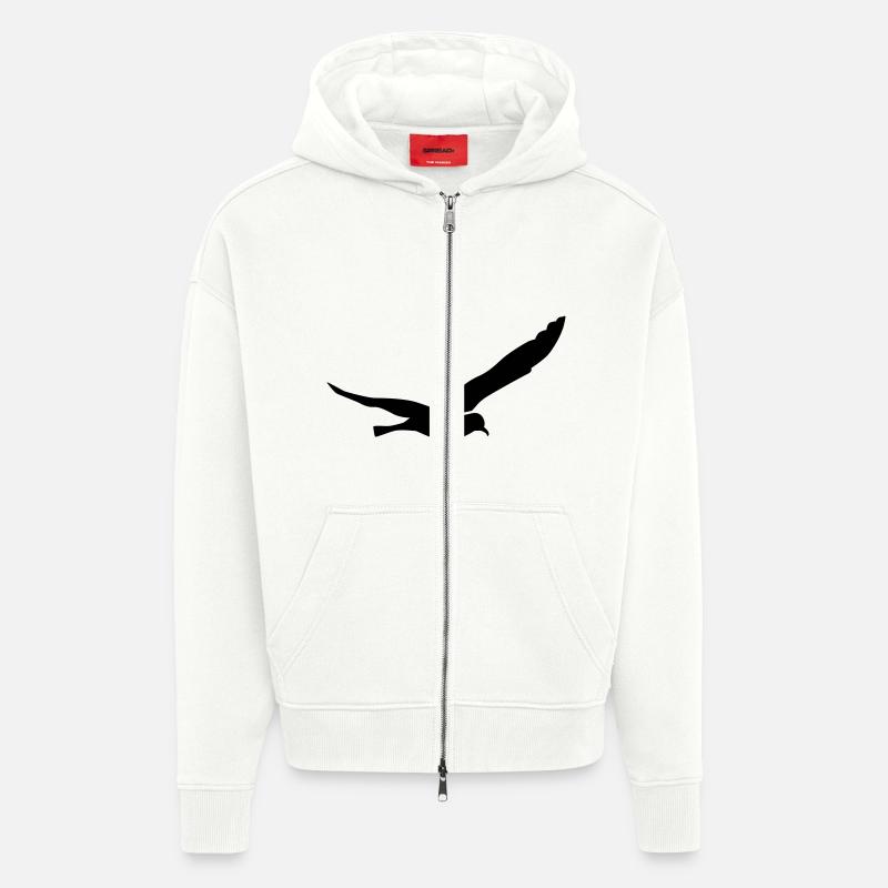 Möwe - Zip Hoodie - made by SPREAD - OFF WHITE