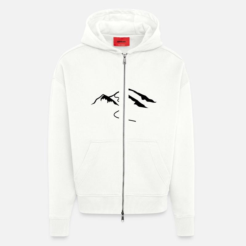 Berg - Zip Hoodie - made by SPREAD - OFF WHITE