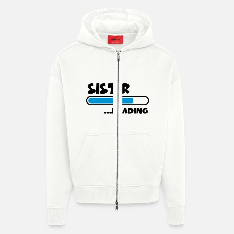 Sister loading - Veste à capuche bio épaisse oversize fabriqué en UE - OFF WHITE