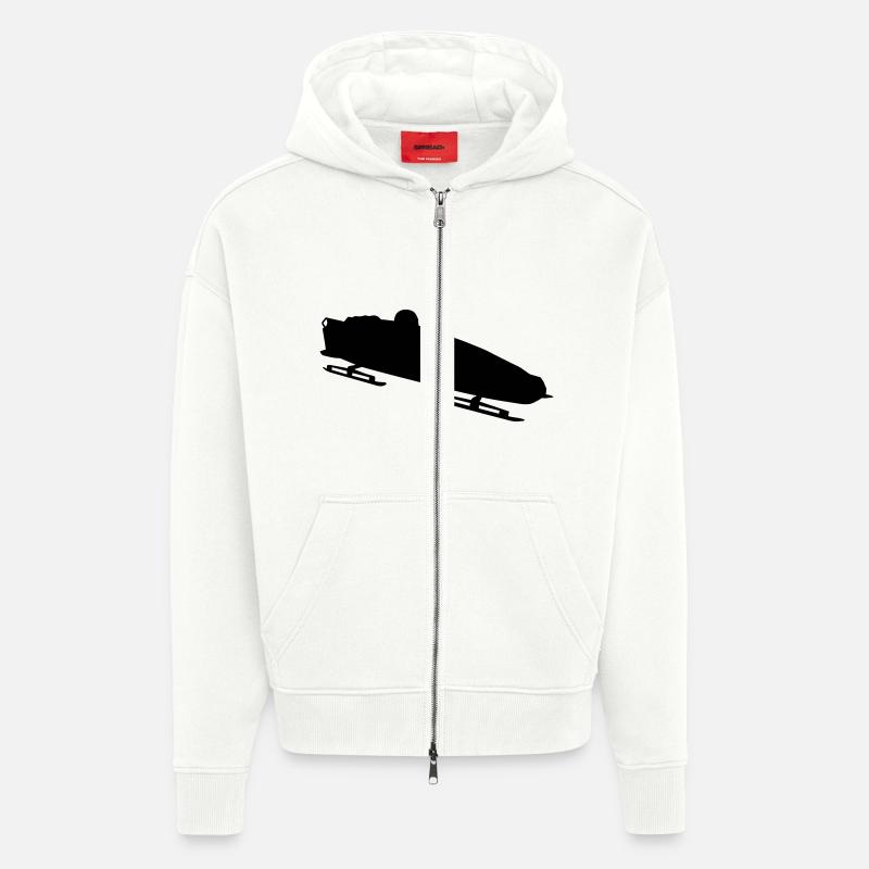 Bobfahrer - Zip Hoodie - made by SPREAD - OFF WHITE