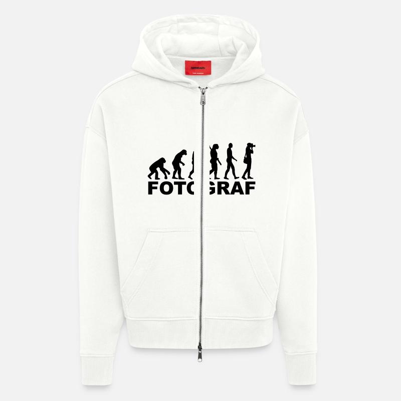 Fotograf - Zip Hoodie - made by SPREAD - OFF WHITE