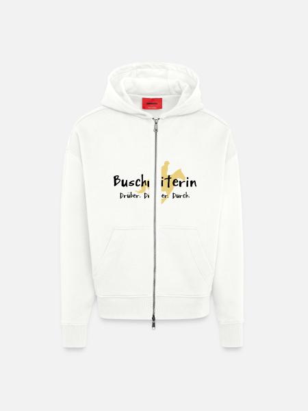 Buschreiterin - Zip Hoodie - made by SPREAD - OFF WHITE