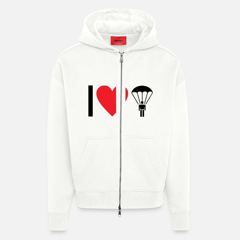 Fallschirm - Zip Hoodie - made by SPREAD - OFF WHITE
