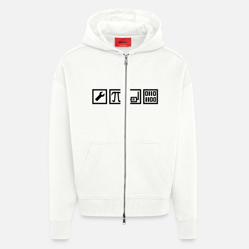 engineer - technics - Zip Hoodie - made by SPREAD - OFF WHITE