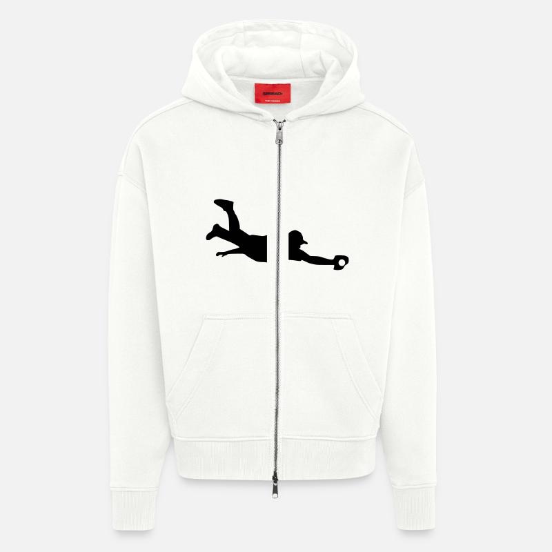 Baseball - Zip Hoodie - made by SPREAD - OFF WHITE