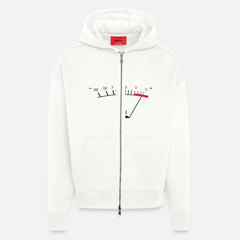 vu meter ii DE - Zip Hoodie - made by SPREAD - OFF WHITE