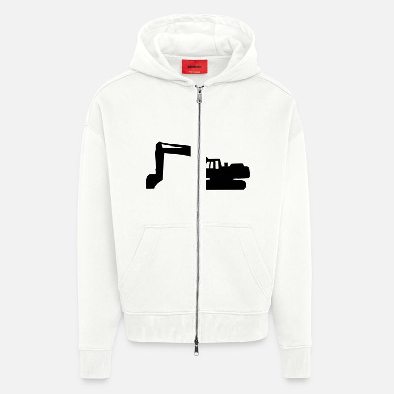 Bagger - Zip Hoodie - made by SPREAD - OFF WHITE