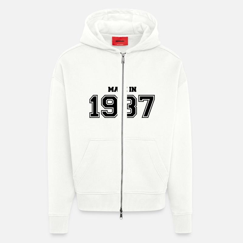 1937 - Zip Hoodie - made by SPREAD - OFF WHITE