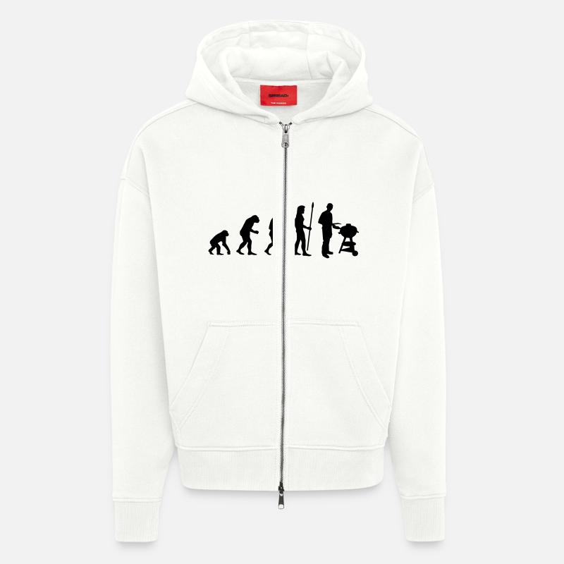 grilling - Zip Hoodie - made by SPREAD - OFF WHITE