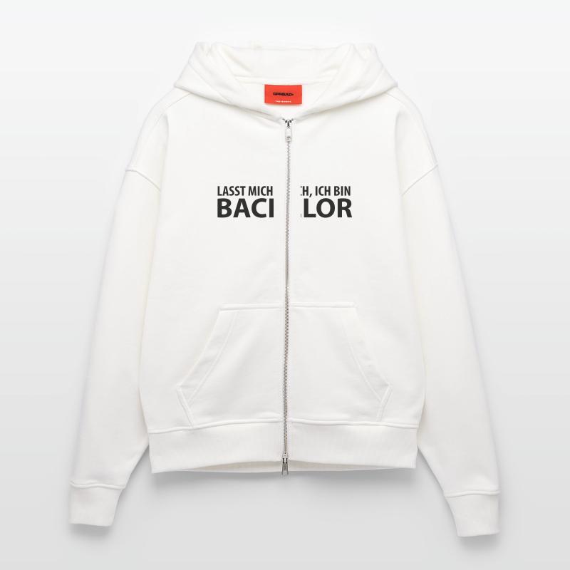 lasst mich durch, ich bin bachelor Veste à capuche bio épaisse oversize fabriqué en UE
