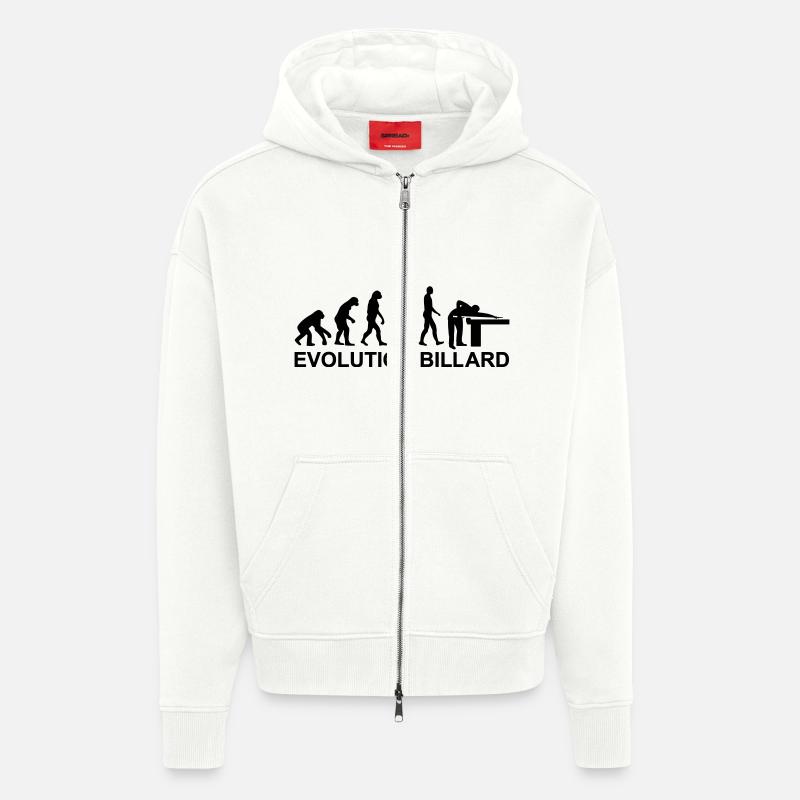 Billard - Zip Hoodie - made by SPREAD - OFF WHITE