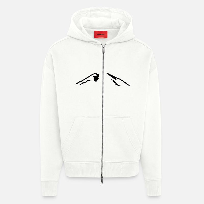 Elbrus - Zip Hoodie - made by SPREAD - OFF WHITE
