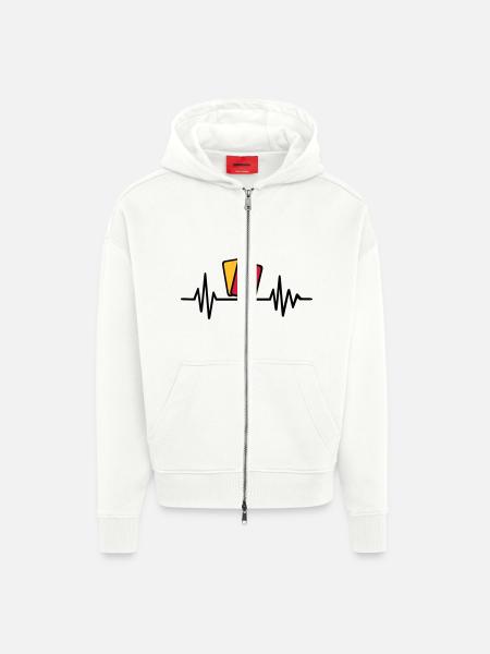 Referee - Zip Hoodie - made by SPREAD - OFF WHITE