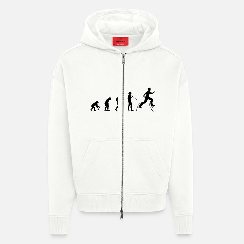 Urban Evolution - Zip Hoodie - made by SPREAD - OFF WHITE