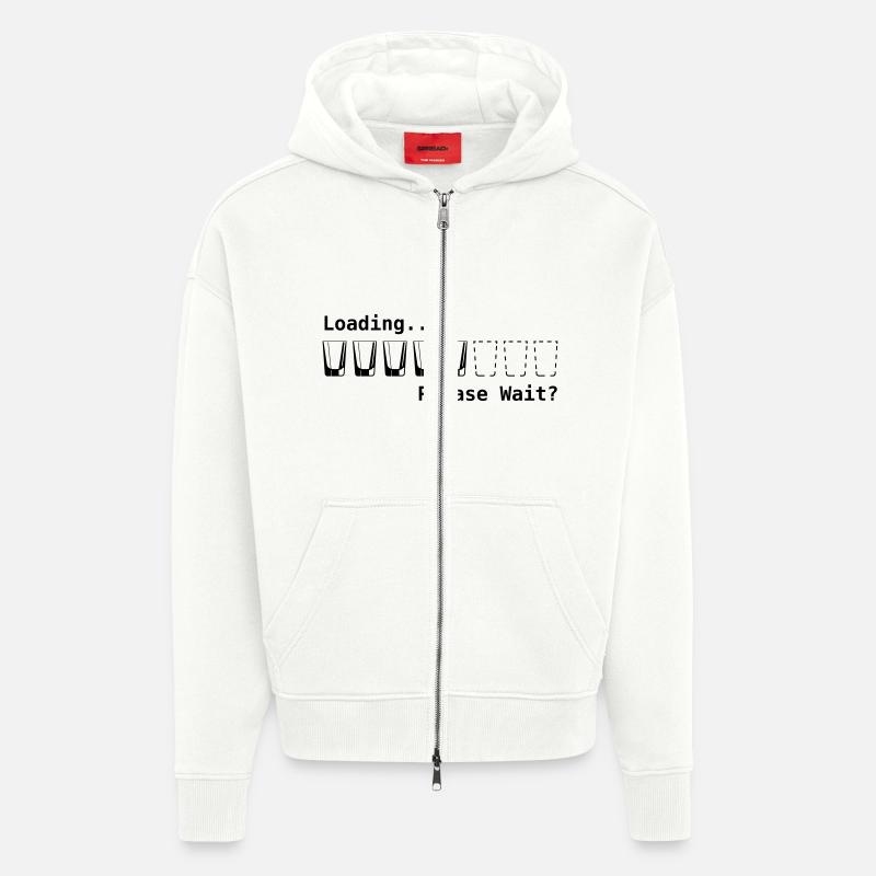 loading please wait - Zip Hoodie - made by SPREAD - OFF WHITE