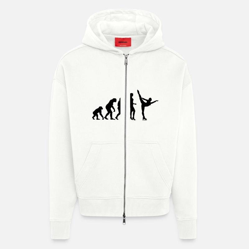 evolution_eiskunst_c_1c - Veste à capuche bio épaisse oversize fabriqué en UE - OFF WHITE