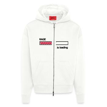 Rage is loading Ladebalken Loading Bar - Zip Hoodie - made by SPREAD - OFF WHITE - Vorne