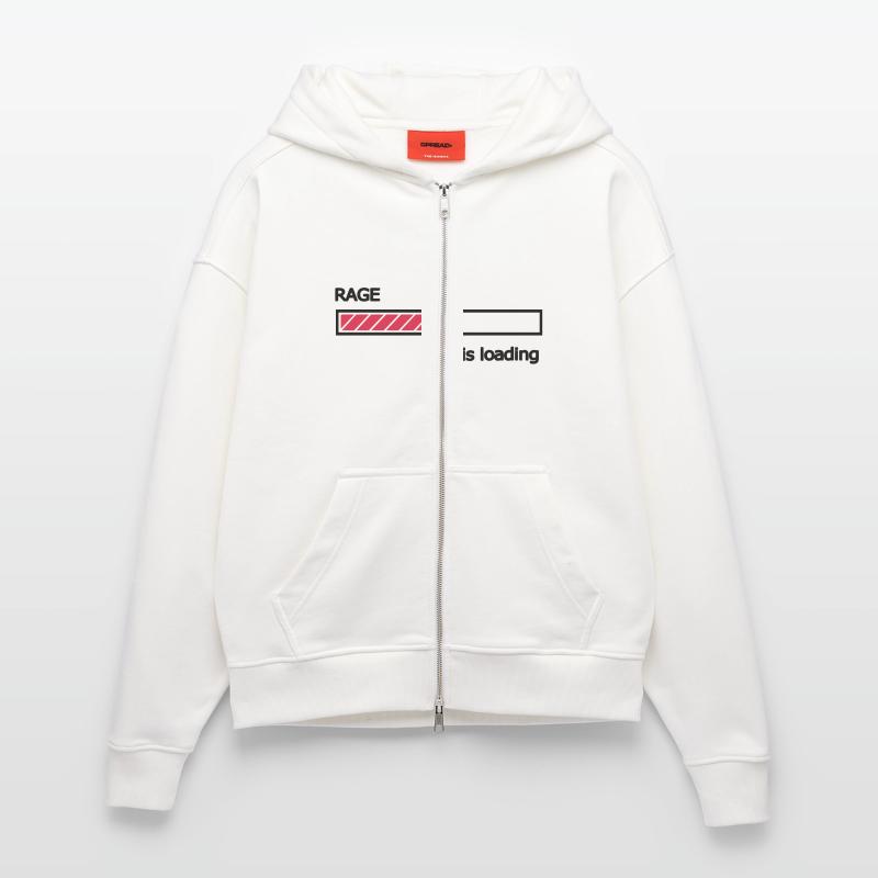 Rage is loading Ladebalken Loading Bar Zip Hoodie - made by SPREAD