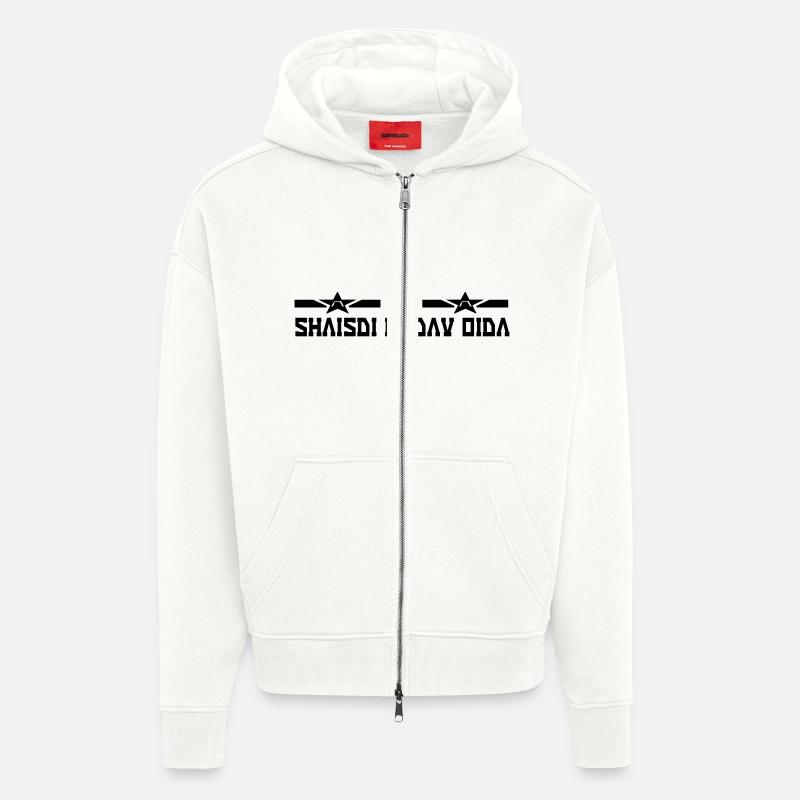 scheiss di net an - Zip Hoodie - made by SPREAD - OFF WHITE