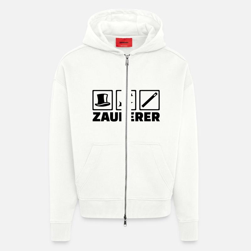 Zauberer - Zip Hoodie - made by SPREAD - OFF WHITE