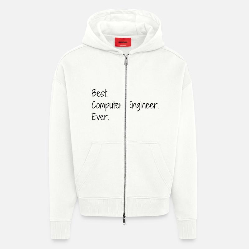 Computer / Informatiker / Aussenseiter / Ingenieur - Zip Hoodie - made by SPREAD - OFF WHITE