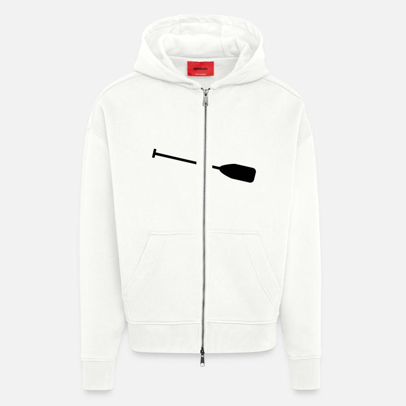 Canoeing - Veste à capuche bio épaisse oversize fabriqué en UE - OFF WHITE