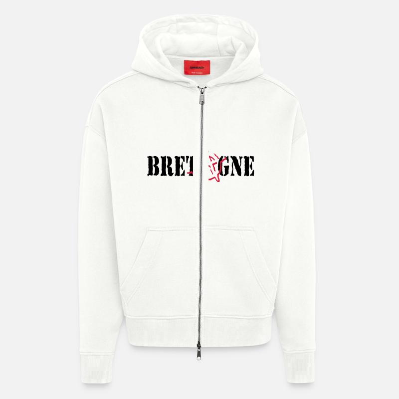 Anarchy Britannien - Zip Hoodie - made by SPREAD - OFF WHITE