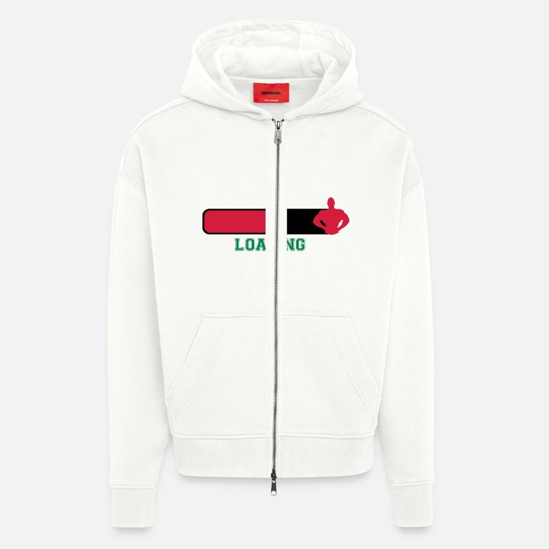 Loading - Veste à capuche bio épaisse oversize fabriqué en UE - OFF WHITE