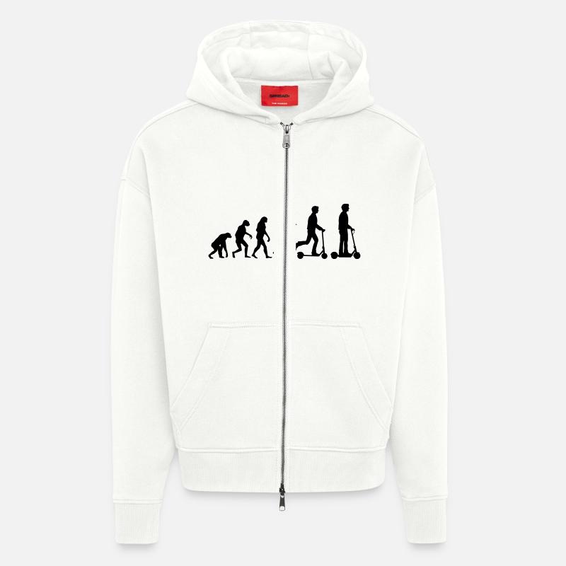 Evolution Escooter Elektroroller - Zip Hoodie - made by SPREAD - OFF WHITE