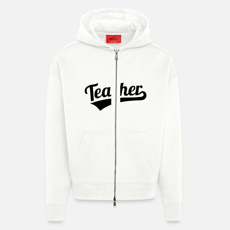 Lehrer - Zip Hoodie - made by SPREAD - OFF WHITE