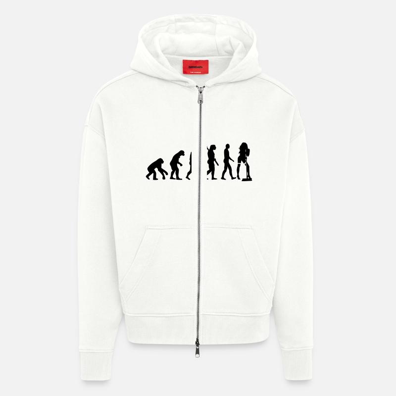 Putzfrau - Zip Hoodie - made by SPREAD - OFF WHITE