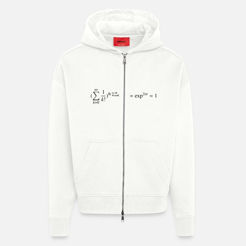 Keep it Simple - Veste à capuche bio épaisse oversize fabriqué en UE - OFF WHITE