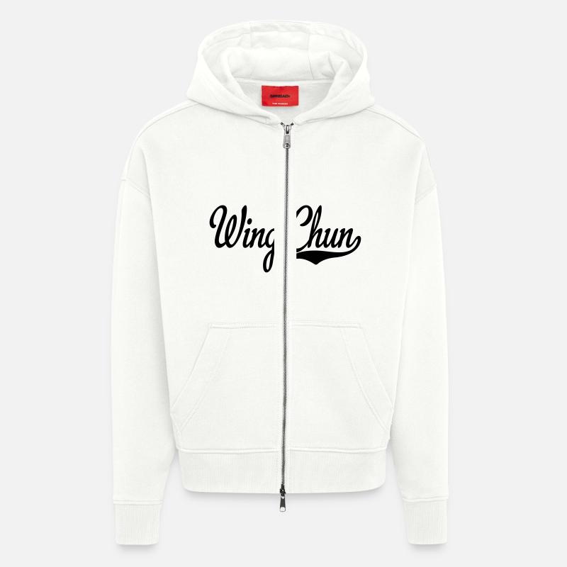 Wing Chun - Zip Hoodie - made by SPREAD - OFF WHITE
