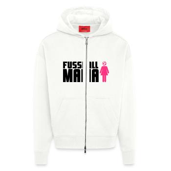Fußball-Mama - Zip Hoodie - made by SPREAD - OFF WHITE - Vorne