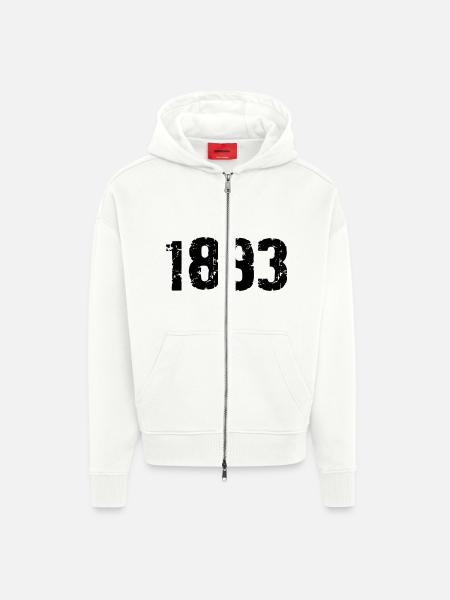 1893 - Zip Hoodie - made by SPREAD - OFF WHITE