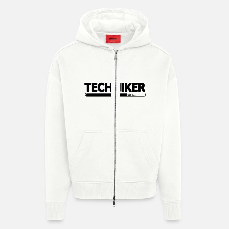 Techniker // Technikerin // Wird Techniker // lädt - Zip Hoodie - made by SPREAD - OFF WHITE