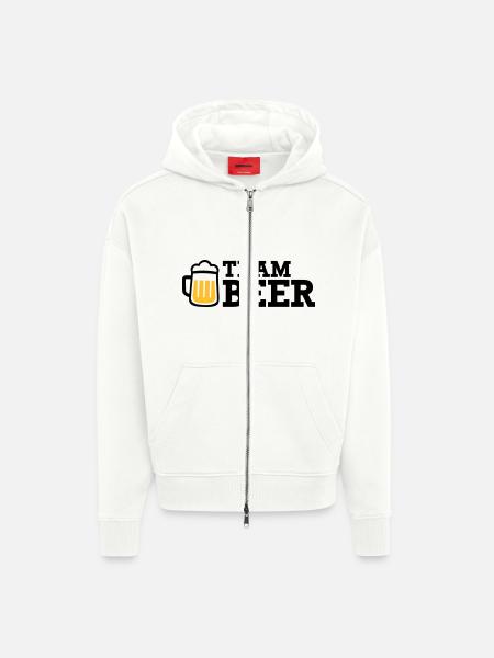 Bier - Zip Hoodie - made by SPREAD - OFF WHITE