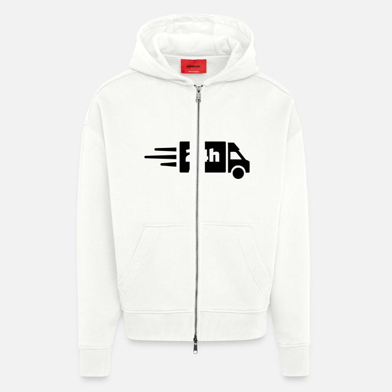 Lieferung - Zip Hoodie - made by SPREAD - OFF WHITE