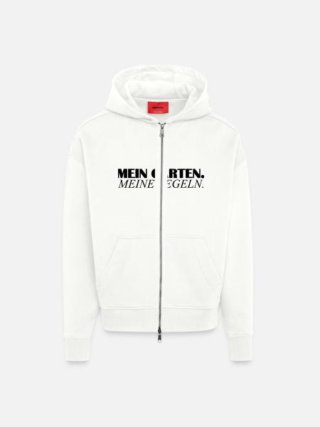 mein garten - Zip Hoodie - made by SPREAD - OFF WHITE