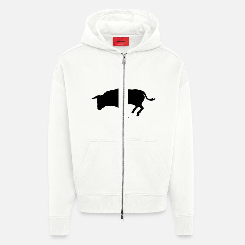 stier - Zip Hoodie - made by SPREAD - OFF WHITE