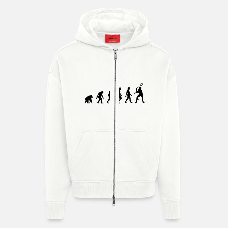 L évolution de squash - Veste à capuche bio épaisse oversize fabriqué en UE - OFF WHITE